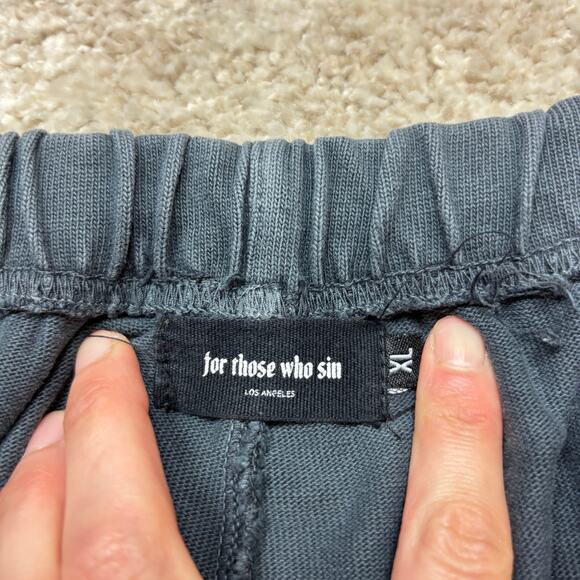 For Those Who Sin FTWS Wings Faded Sweatshorts Men's XL Loungewear - Picture 5 of 11